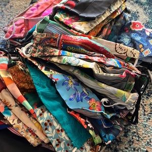 Collection of 70 Johnny Was face masks.